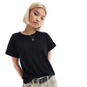 All Saints Briar relaxed Black Women's T-Shirt, NEW